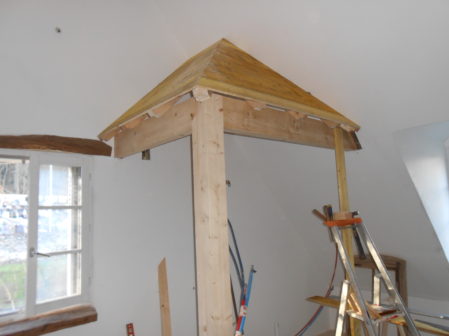 Aménagement salle de bain pendant la construction